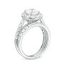 Thumbnail Image 1 of Celebration Ideal 2-1/2 CT. T.W. Diamond Frame Bridal Set in 14K White Gold (I/I1)