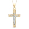 Thumbnail Image 0 of Men's Textured Crucifix in 10K Two-Tone Gold