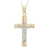 Thumbnail Image 1 of Men's Textured Crucifix in 10K Two-Tone Gold