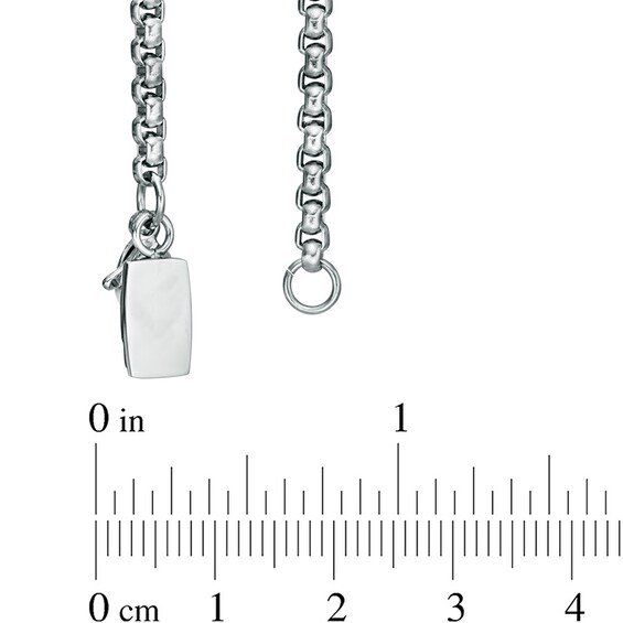 Men's 1/2 CT. T.w. Diamond Shield Pendant in Stainless Steel and 10K Gold - 24"