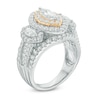 Thumbnail Image 1 of 3 CT. T.W. Marquise Diamond Past Present Future® Ring in 14K Two-Tone Gold