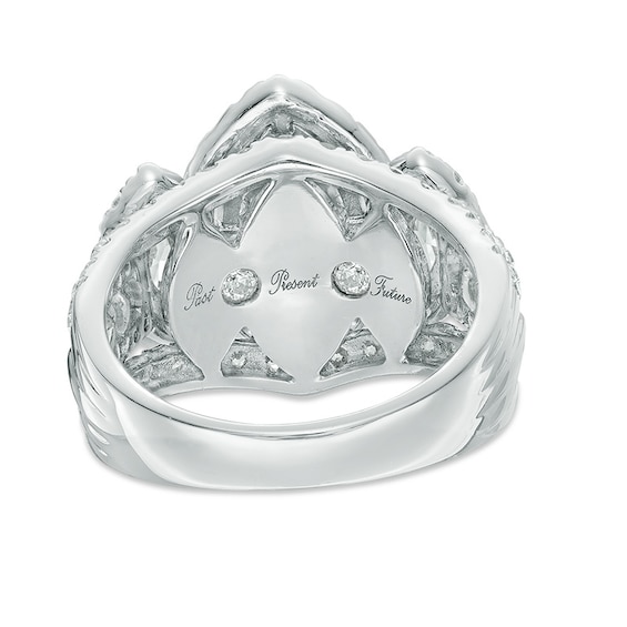 3 CT. T.w. Marquise Diamond Past Present FutureÂ® Ring in 14K Two-Tone Gold