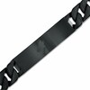 Thumbnail Image 2 of 1/6 CT. T.W. Enhanced Blue Diamond Bracelet in Stainless Steel with Black IP and 10K Gold - 8.5"