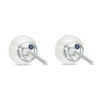 Thumbnail Image 2 of Vera Wang Love Collection Akoya Cultured Pearl and 1/6 CT. T.W. Diamond Necklace and Earrings Set in 14K White Gold