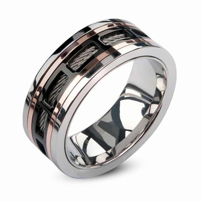 Men's Wedding Band Stainless Steel 7mm | Kay