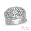 Thumbnail Image 1 of Open Hearts by Jane Seymour™ 1/6 CT. T.W. Diamond Fashion Ring in Sterling Silver