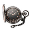 Thumbnail Image 0 of Men's James Michael Two-Tone Pocket Watch with Black Dial (Model: PDA181029B)