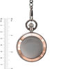Thumbnail Image 1 of Men's James Michael Two-Tone Pocket Watch with Black Dial (Model: PDA181029B)