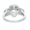Thumbnail Image 3 of 1-1/2 CT. T. W. Diamond Past Present Future® Pear-Shape Frame Ring in 14K White Gold