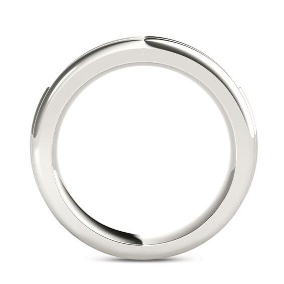 1/5 CT. T.w. Diamond Groove Wedding Band in 14K White Gold