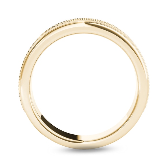 1/3 CT. T.w. Diamond Channel Milgrain Wedding Band in 14K Gold