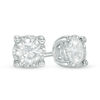 Thumbnail Image 1 of 3/4 CT. T.W. Diamond Solitaire Stud Earrings in 10K White Gold