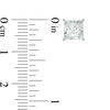 Thumbnail Image 2 of 3/4 CT. T.W. Princess-Cut Diamond Solitaire Stud Earrings in 10K White Gold