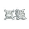 Thumbnail Image 0 of 1 CT. T.W. Princess-Cut Diamond Solitaire Stud Earrings in 10K White Gold