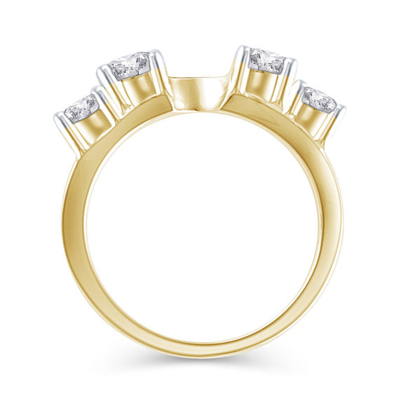 1 CT. T.w. Diamond Four Stone Solitaire Enhancer in 14K Gold