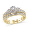 Thumbnail Image 1 of 3/8 CT. T.W. Diamond Frame Bridal Set in 10K Gold