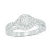 Thumbnail Image 0 of 3/4 CT. T.W. Diamond Frame Engagement Ring in 14K White Gold