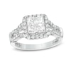 Thumbnail Image 0 of 1-1/2 CT. T.W. Quad Princess-Cut Diamond Frame Engagement Ring in 14K White Gold