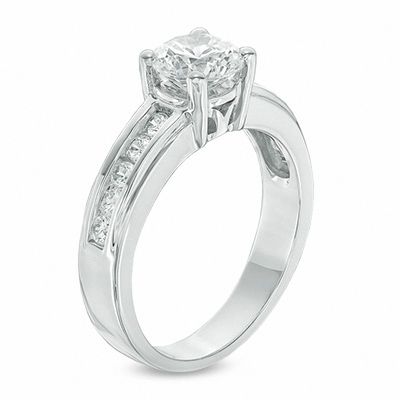 1-1/4 CT. T.W. Diamond Engagement Ring in 10K White Gold