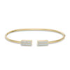Thumbnail Image 1 of 1/6 CT. T.W. Diamond Double Row Flex Bangle in 10K Gold