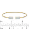 Thumbnail Image 2 of 1/6 CT. T.W. Diamond Double Row Flex Bangle in 10K Gold