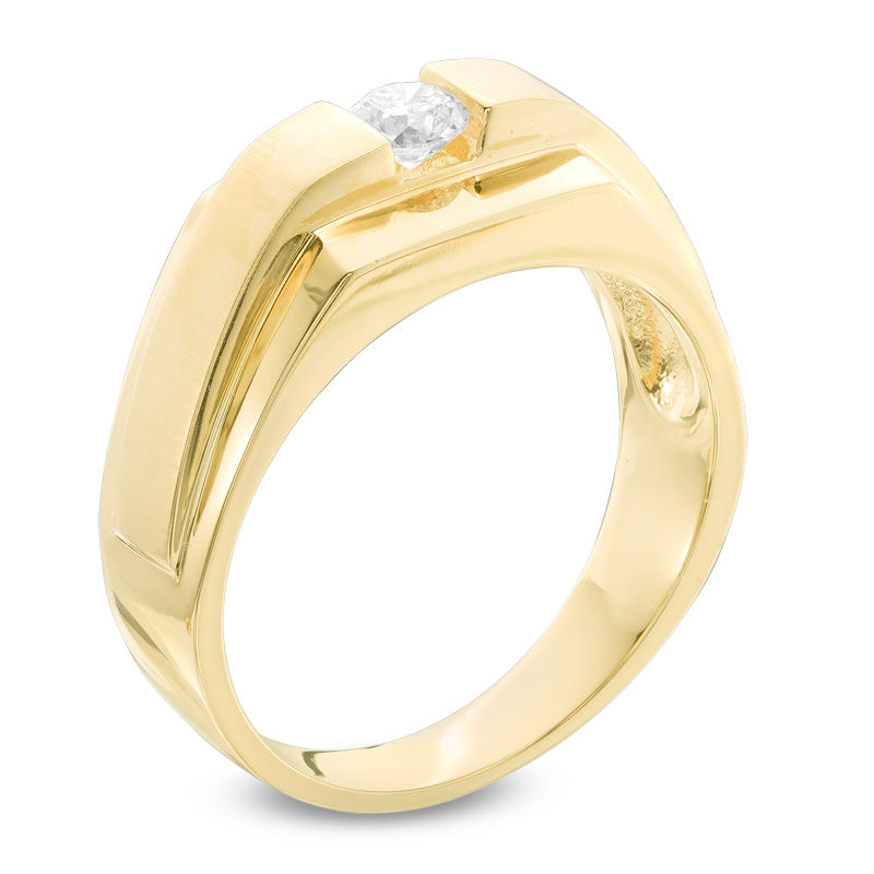 Men's 1/3 CT. Diamond Solitaire Ring in 14K Gold