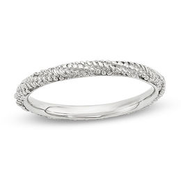 Stackable Expressions™ 2.0mm Twisted Beads Ring in Sterling Silver