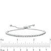 Thumbnail Image 1 of 1/10 CT. T.W. Diamond Lined Bolo Bracelet in Sterling Silver - 9.5"