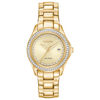 Thumbnail Image 1 of Ladies' Exclusive Citizen Eco-Drive® Crystal Accent Gold-Tone Watch with Champagne Dial (Model: FE1142-81P)
