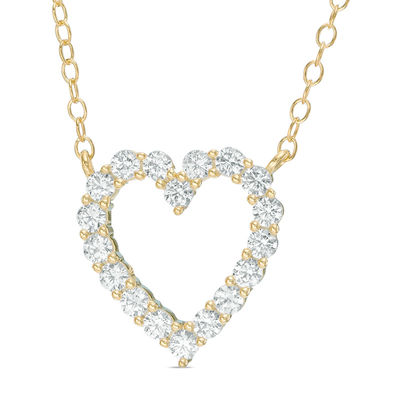 1 2 Ct T W Diamond Heart Necklace In 14k Gold Zales - Zales Yellow Gold Heart Pendant 1 2 Ct T W Diamond Heart Necklace In 14k Gold Zales - Zales Yellow Gold Heart Pendant