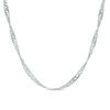 Thumbnail Image 0 of 2.25mm Singapore Chain Necklace in Sterling Silver - 24"