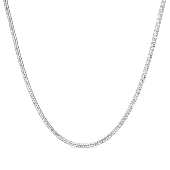 Ladies' 1.6mm Snake Chain Necklace in Sterling Silver - 18"