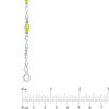 Thumbnail Image 2 of Oval Peridot Infinity Link Bracelet in Sterling Silver - 7.25"