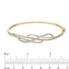 Thumbnail Image 2 of 1 CT. T.W. Diamond Crossover Bangle in 10K Gold