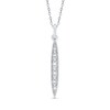 Thumbnail Image 0 of Diamond Accent Elongated Marquise Pendant in Sterling Silver