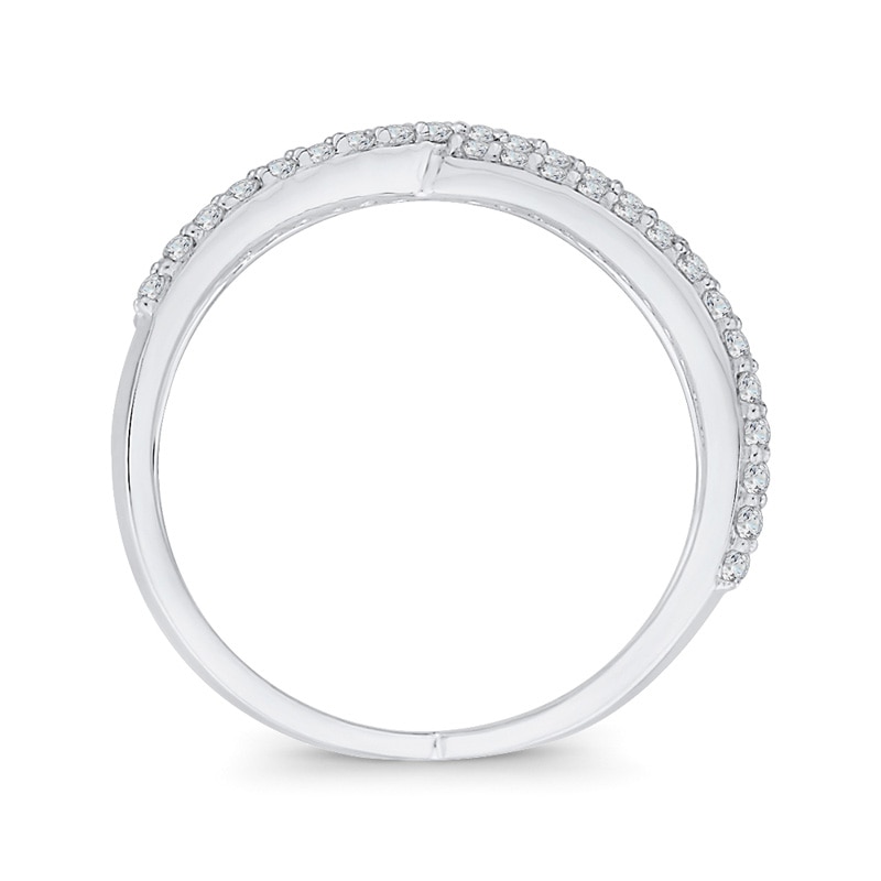 3/8 CT. T.W. Diamond Orbit Ring in 10K White Gold