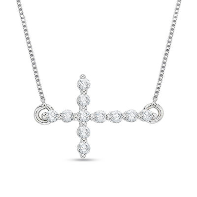 Zales Sideways Cross Necklace 2024 www.shepheard