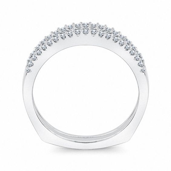 1/4 CT. T.w. Diamond Solitaire Enhancer in 14K White Gold