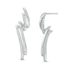 Thumbnail Image 1 of 1/6 CT. T.W. Diamond Twist Drop Earrings in Sterling Silver