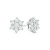Thumbnail Image 1 of 1/2 CT. T.W. Diamond Star Stud Earrings in 10K White Gold