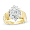 Thumbnail Image 0 of 1 CT. T.W. Marquise-Shaped Multi-Diamond Engagement Ring in 14K Gold