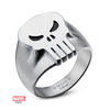 Thumbnail Image 1 of ©MARVEL Men's Black Enamel Punisher Skull Ring in Stainless Steel