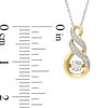 Thumbnail Image 2 of Diamond Accent Infinity Pendant and Earrings Set in Sterling Silver with 14K Gold Plate