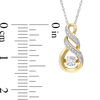 Thumbnail Image 3 of Diamond Accent Infinity Pendant and Earrings Set in Sterling Silver with 14K Gold Plate