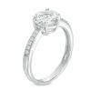Thumbnail Image 1 of 7.0mm Cushion-Cut White Topaz Ring in Sterling Silver