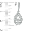 Thumbnail Image 1 of 0.085 CT. T.W. Diamond Teardrop Pendant and Earrings Set in Sterling Silver