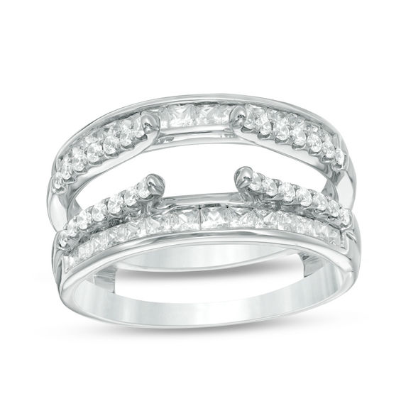 1 CT. T.w. Diamond Solitaire Enhancer in 14K White Gold