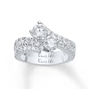 Thumbnail Image 4 of Ever Us® 2-1/2 CT. T.W. Two-Stone Diamond Bypass Ring in 14K White Gold