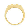 Thumbnail Image 2 of Men's 1-1/2 CT. T.W. Champagne and White Diamond Square Composite Ring in 14K Gold