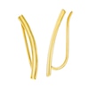 Thumbnail Image 0 of Curved Crawler Earrings in 10K Gold